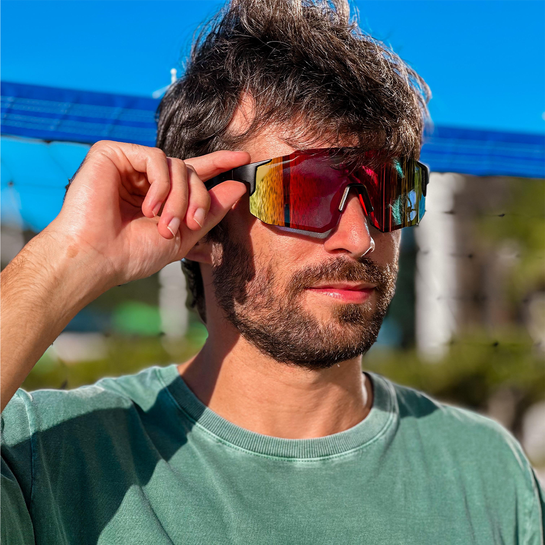 Windproof - Óculos de Sol para Corrida Ciclismo e Beach Tennis
