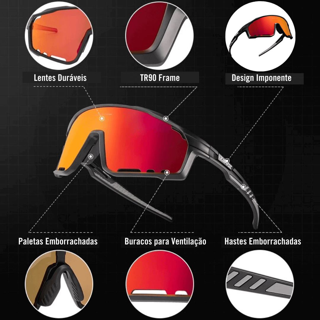 Movement - Óculos de Sol para Corrida Ciclismo e Beach Tennis