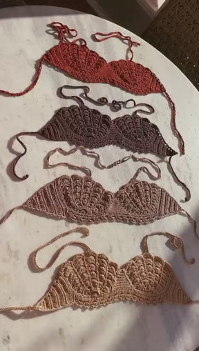 Top Concha Crochê